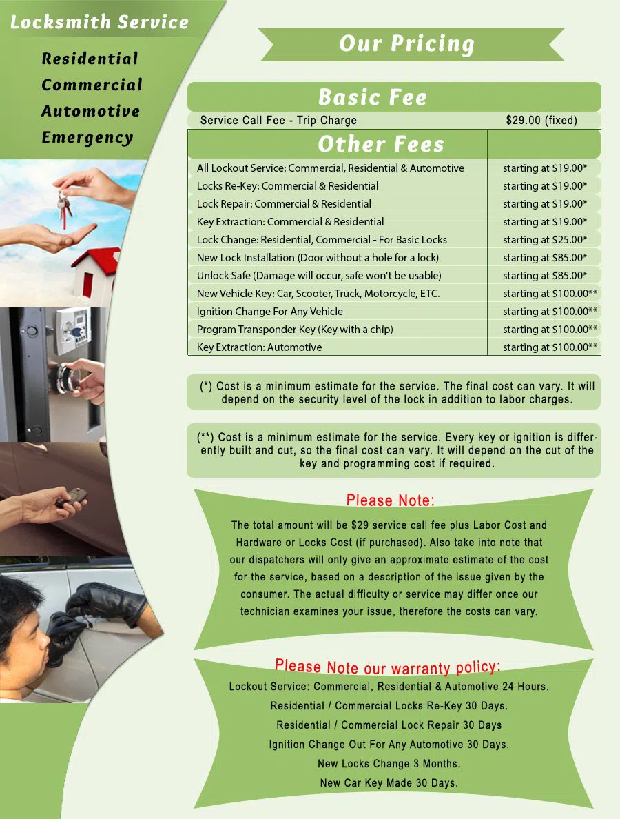 Villanova PA Locksmith Store Villanova, PA 484-259-7404 - price-list-c-22
